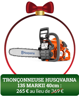 Bulle Noël tronçonneuse Husvarna 135 MarkII 40cm